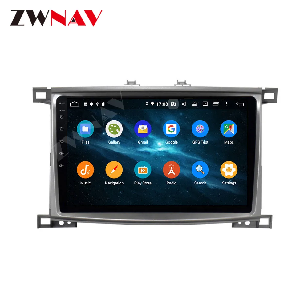 Мультимедийный плеер Navi Audio для Toyota Land Cruiser LC 100 2005 2007 Android IPS экран PX6 DSP без DVD GPS головное устройство