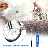 mtb bicycle vacuum tire tube repair refilling filling fluid hose injection tire liquid tool syringe set bicycle tubeless to m4x4
