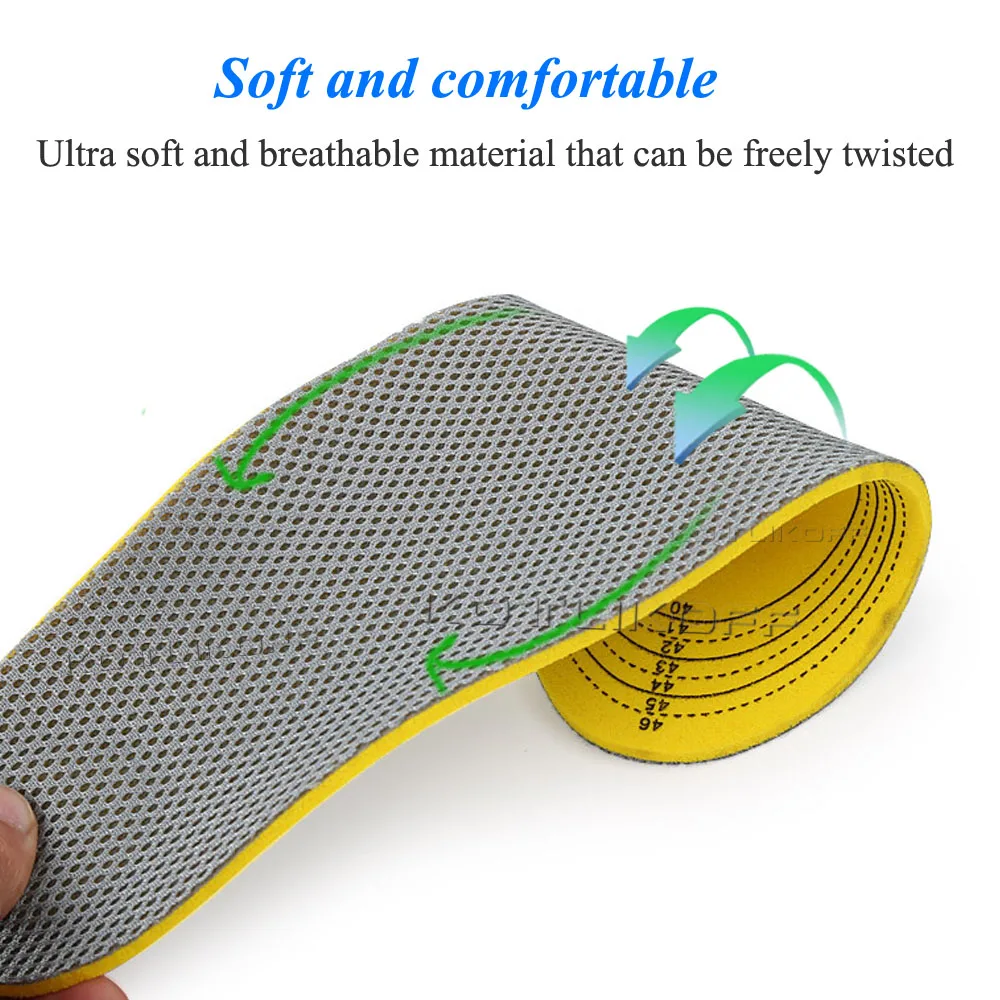 Дышащие ортопедические стельки для взрослых вставки с высокой поддержкой свода