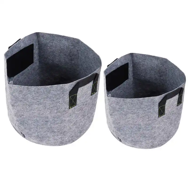 Новогодний цветочный горшок сумка для выращивания растений с ручками нетканые