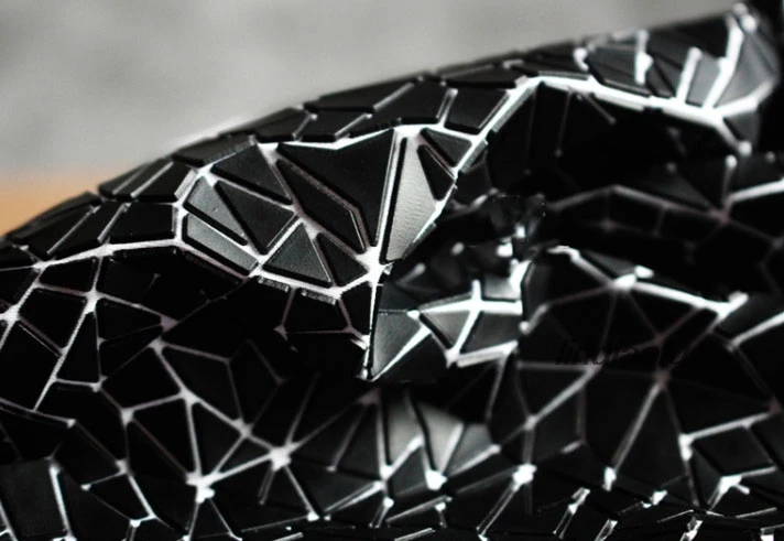 Трехмерная текстура моделирующая креативная ткань модный геометрический