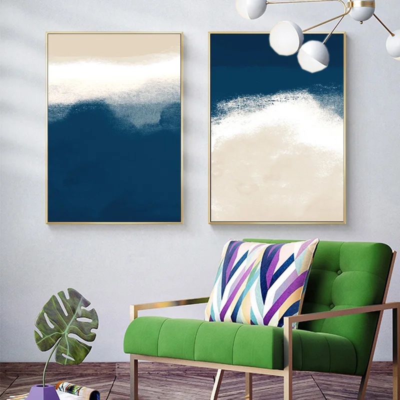 Абстрактные настенные плакаты и принты картина маслом напечатанная на холсте