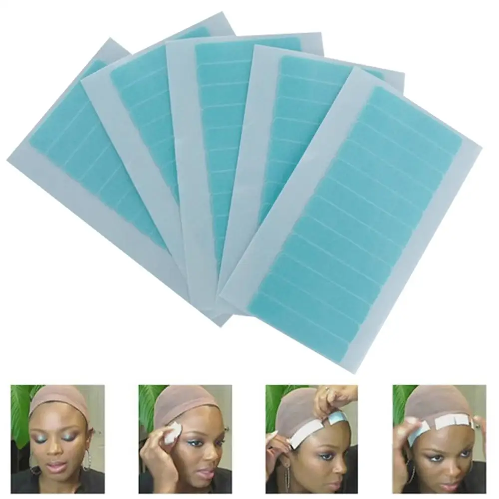 36 шт./пакет сильный Синтетические волосы на кружеве Двухсторонняя клейкая лента