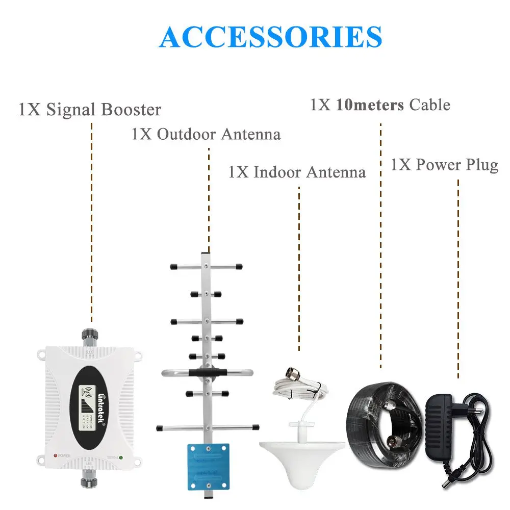 

Lintratek NEW LTE 700 Signal booster band 28 4G internet signal cellular amplifier LTE B28 With ALC function 700MHz repeater kit