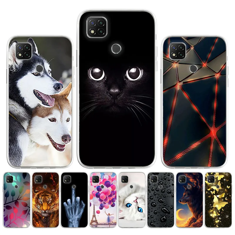 

Redmi9C Redmi 9T Phone Case For Xiaomi Redmi 9T Case Geometric Painted Cases Redmi 9C NFC 10X Pro 5G 7A 9A 8A 9 C 8 A TPU Bumper