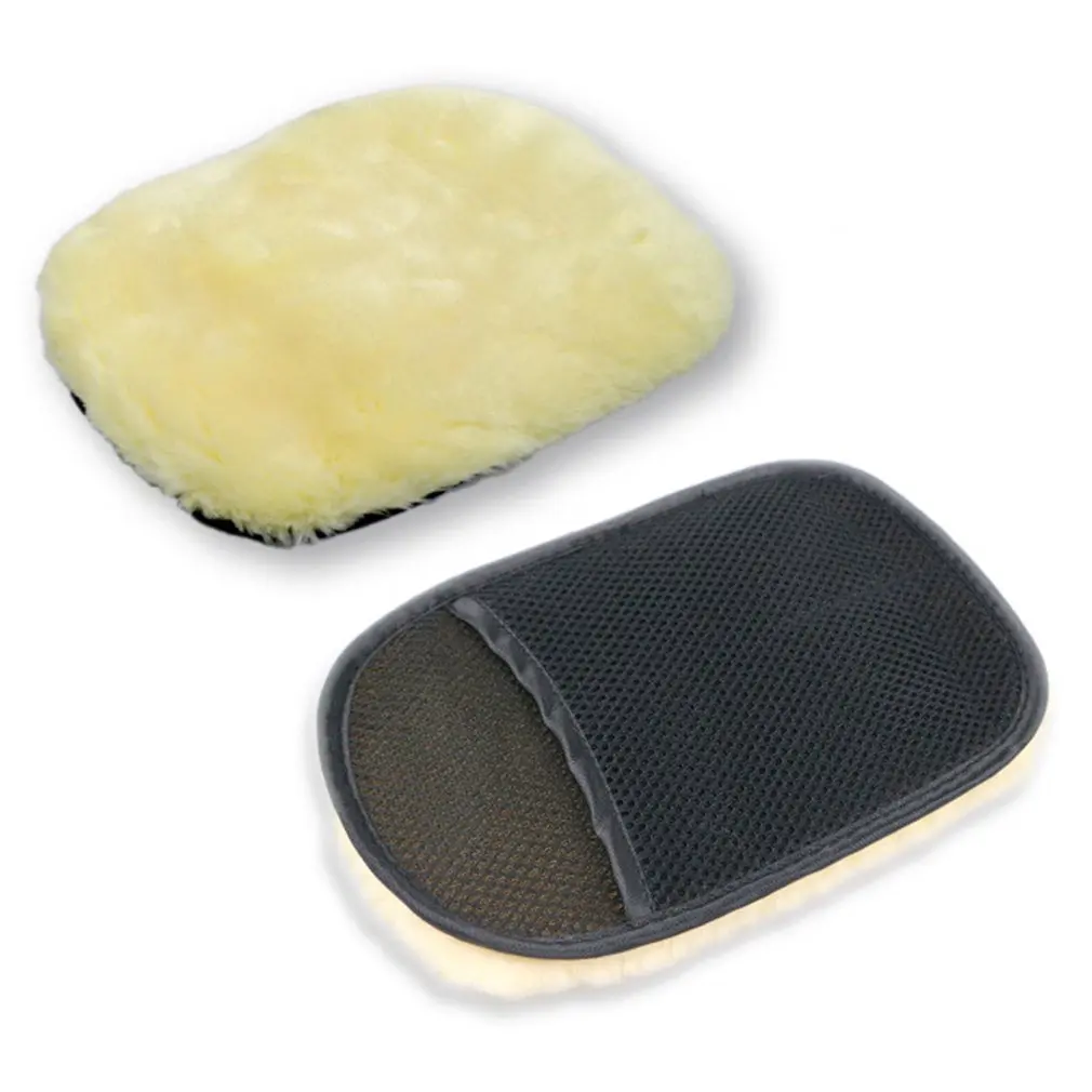 

Single-sided Wool Soft Cashmere Car Wash Glove Cleaning Mitt Washing Brush Cloth Motorcycle Washer Care Car Cleaning Tool