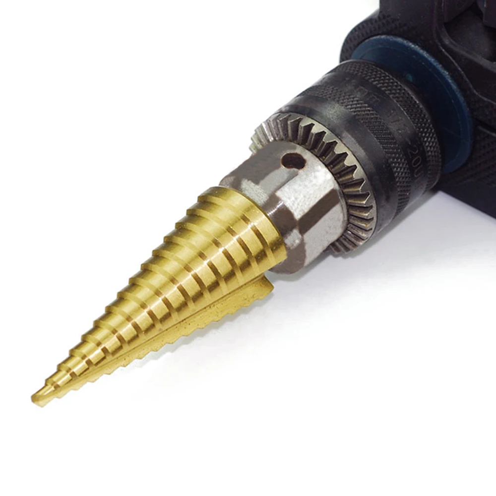 Набор металлических конусных сверл 3шт. Сверло с титаническим покрытием 4 12/20/32