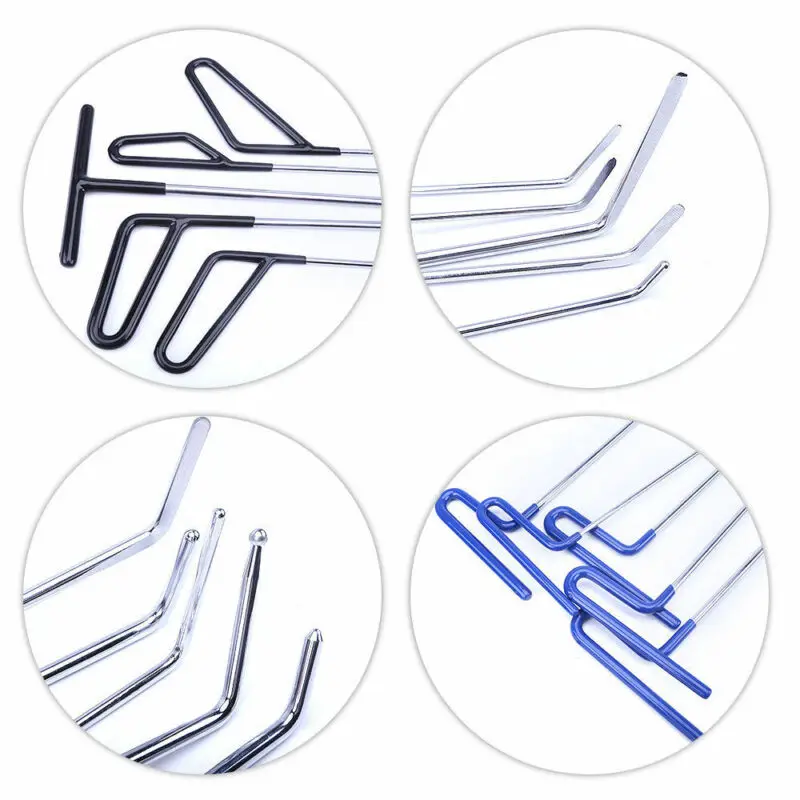 

High Quality Tools Paintless Dent Repair Push Rods Spring Steel Rods Car Body Repair Tools Set Dent Removal Repar Tools Set