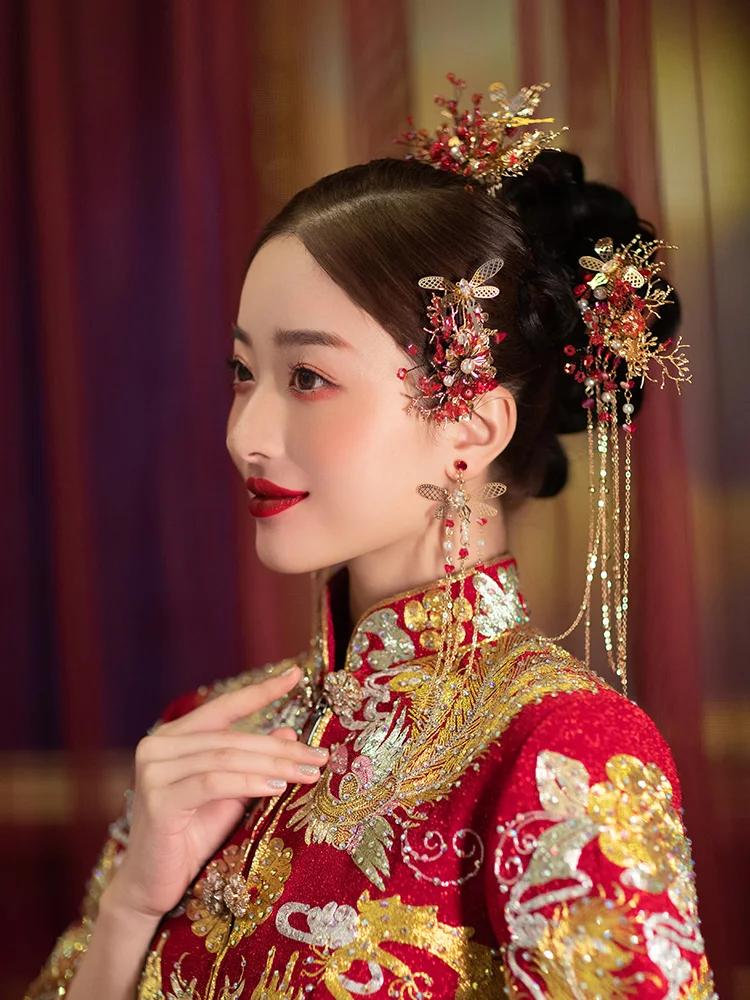 Традиционная китайская заколка для волос NiuShuya свадебные аксессуары головной