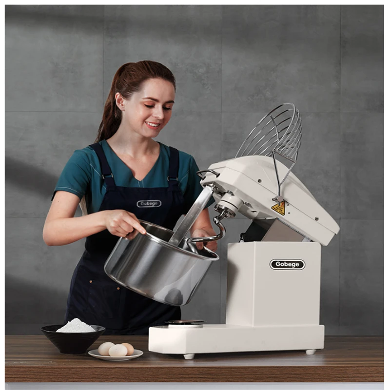 安い Gobege-自動電気モデリングミキサー,10l,220v,スパイラルスタンド,キッチンフードミキサー