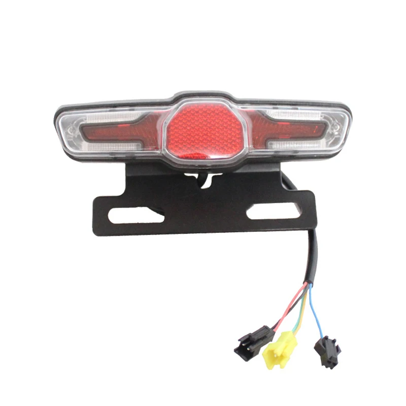 12 V-80 V 12W светодиодный головной светильник для электрического велосипеда, задний светильник в сборе, задний светильник с тормозом и рулевым управлением, прочные детали для велосипеда