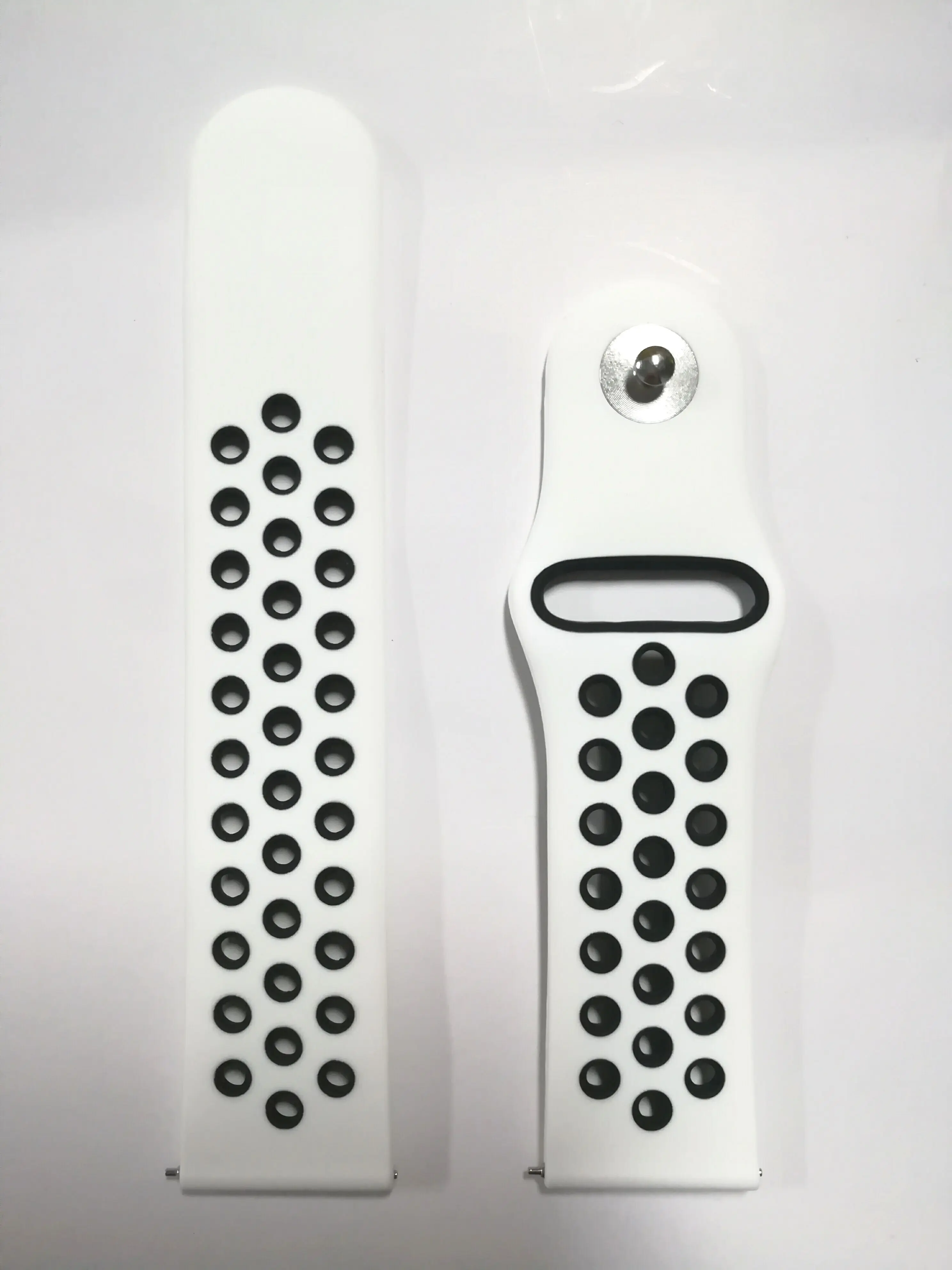 white black 22/20 мм Huami Amazfit band для samsung Шестерни спортивные S2 S3 Galaxy часы активное 2 42 мм 46 мм силиконовый ремешок для часов для Pebble Time huawei gt - Цвет ремешка: white black