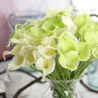 6pcs 13colors real touch pu calla lily for wedding flowers bride bouquet home decoration party wedding bouquet flowers