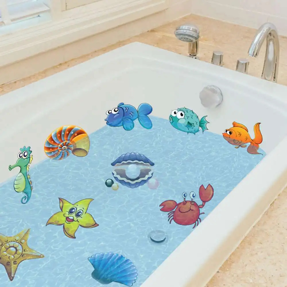 

10pcs Creative New Large Non Slip Bathtub Stickers Sea Adhesive Kids Anti Slip Decal Gifts for children
