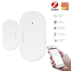 Умные детекторы открытиязакрытия дверей Tuya Zigbee Smart WiFi датчик для двери, приложение Smartlife, Wi-Fi, датчик окон, работа с AlexaGoogle Home