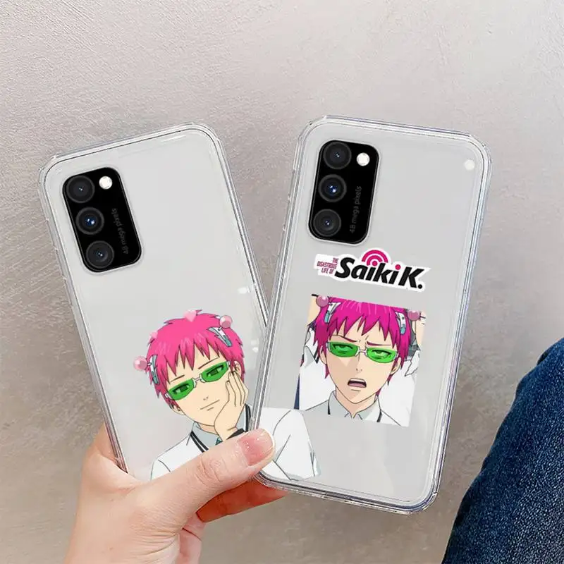 

saiki k anime Phone Case Clear For Samsung A 51 50 71 70 S 21 Huawei P 40 30 honor 20 10 i OnePlus 9 8 7 t x Pro Lite Plus