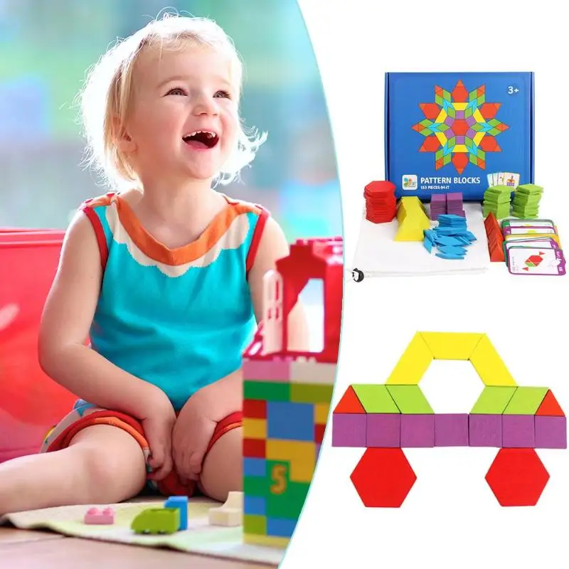 155/130pcs Montessori Wooden Jigsaw Puzzle Board Set Colorful Baby Educational Wooden Toy for Children Learning Developing Toys