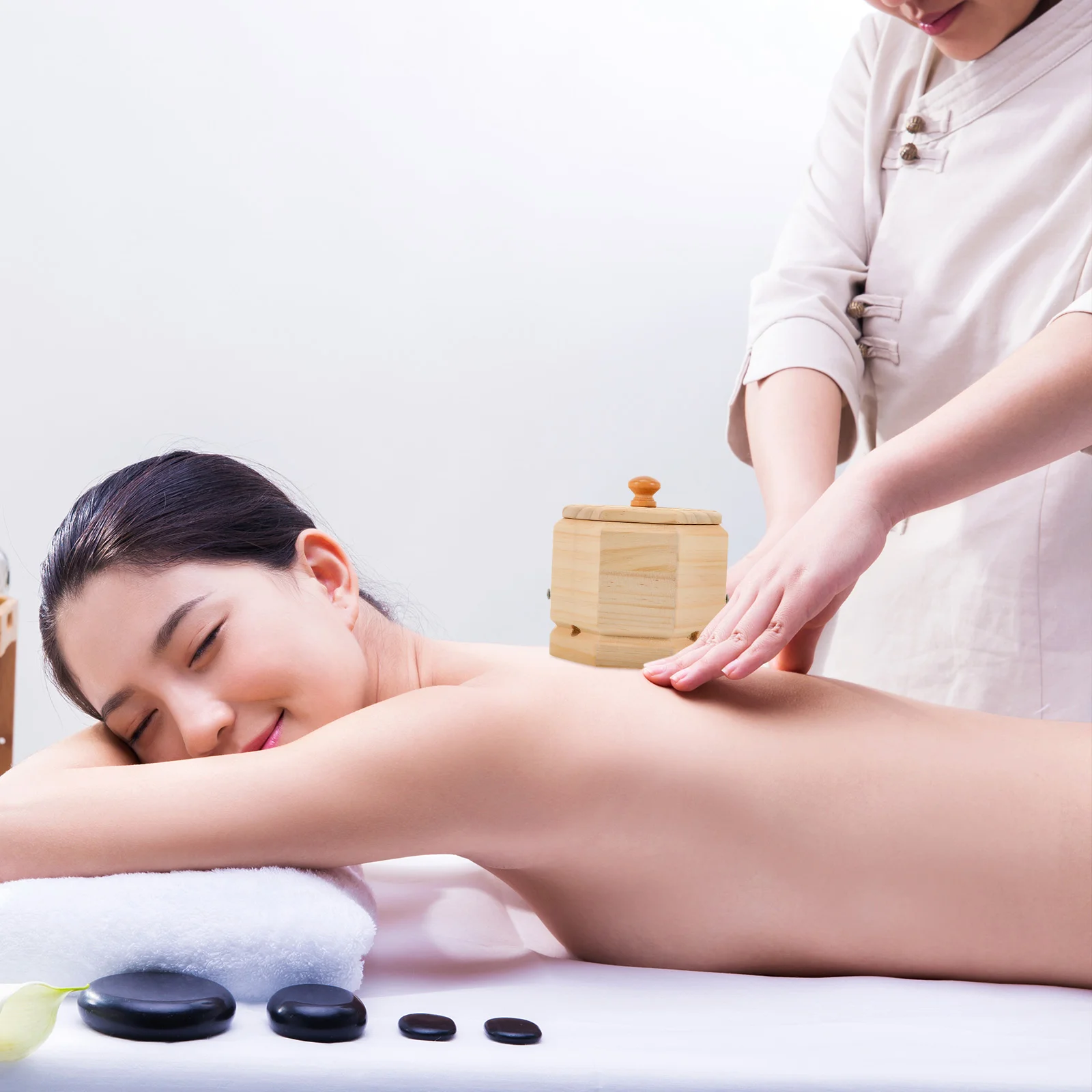 1pc Portable Moxibustion Box Wood Body Moxa Device Burning Tool | Красота и здоровье