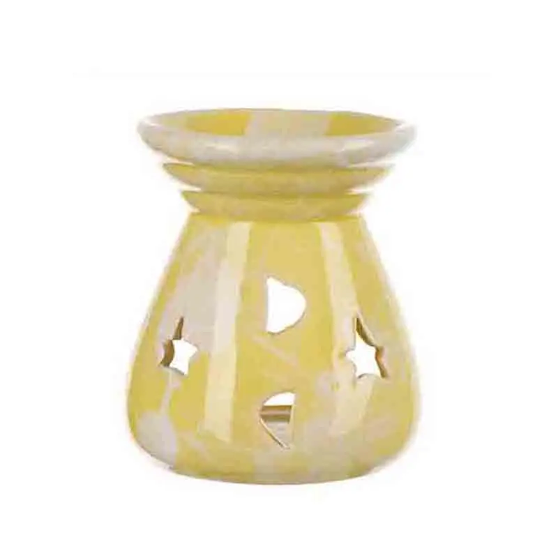 Yellow Свечи для ароматерапии, печь для ароматерапии, лампа для ароматерапии, печь для эфирного масла, бытовая романтическая горелка, домашний декор - Цвет: Yellow