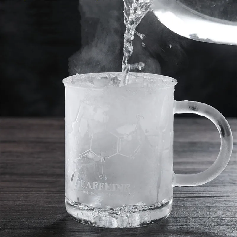 Кружка с двойной стенкой для молока стеклянная мерная чашка креативная офисная