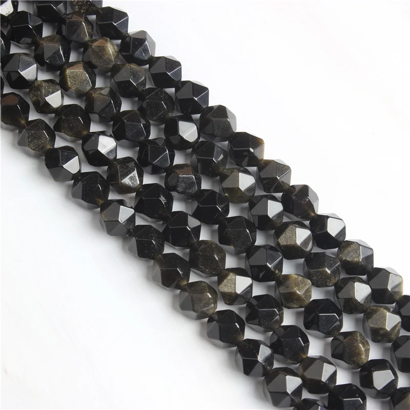 

Jin Yaoshi Faceted Polygonal Round Beads For Jewelry Making Strand 15" DIY Bracelet Necklace Jewelry Beads Wholesale