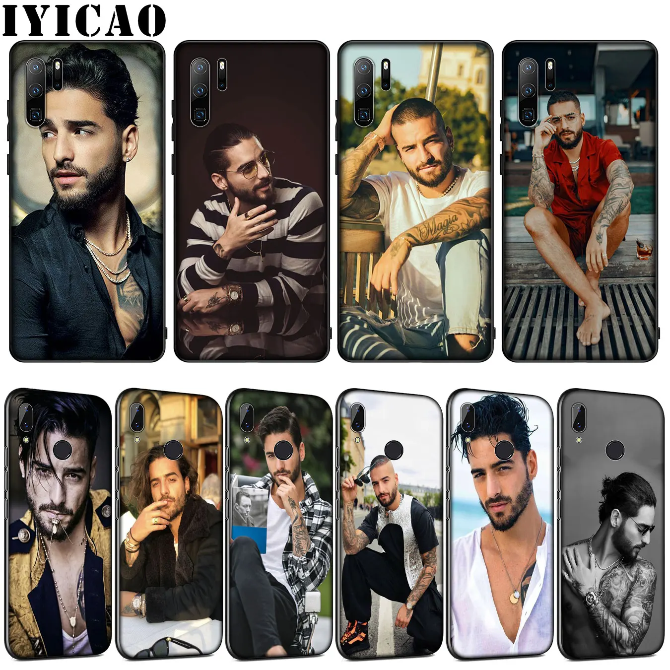 Мягкий силиконовый чехол IYICAO Maluma для Huawei P30 P20 Pro P10 P9 Lite Mini 2017 2016 P Smart Z Plus 2019 |