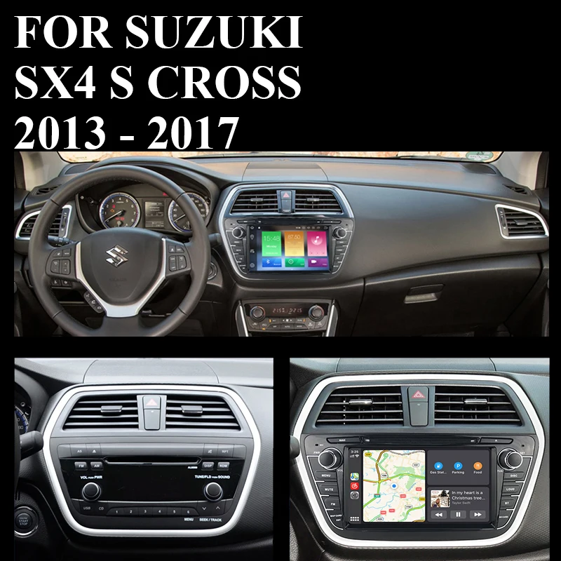 Автомагнитола на Android 10 dvd плеер с навигацией для Suzuki SX4 S Cross 2014 2015 2016 2017