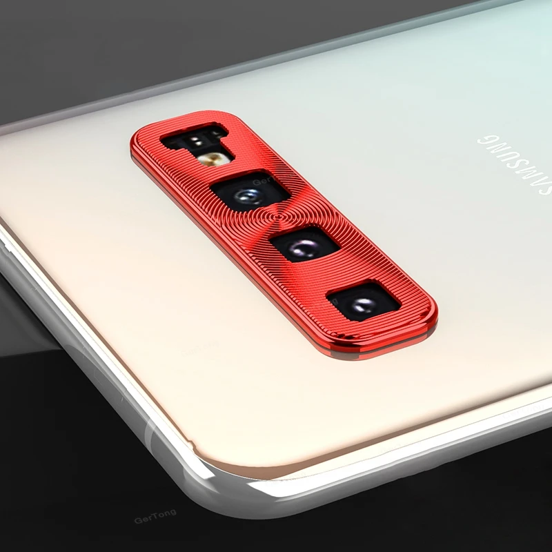 Защитная крышка для объектива камеры для samsung Galaxy S10 Plus S10e кольцо покрытие алюминия чехол для камеры samsung S 10 S10 e - Цвет: Red
