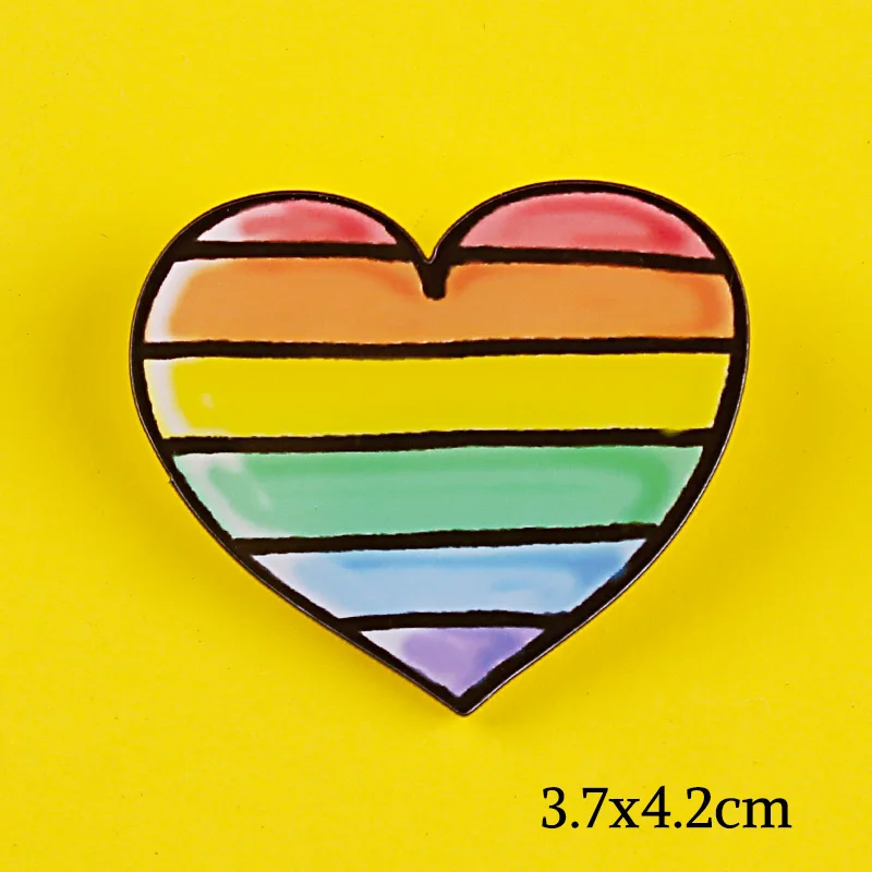 Мультфильм контакты рок значки на одежде геи ЛГБТ металлические рюкзаке под