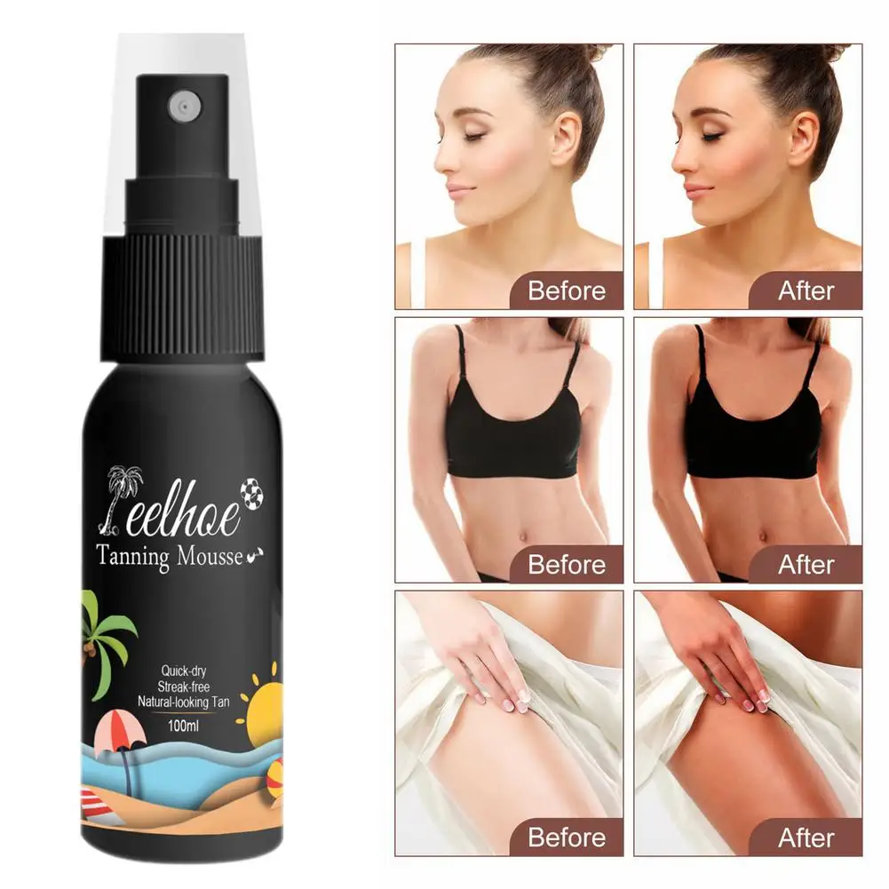 

100ML Tan Spray Add Luster Create wheaty Sexy Skin Self Tanner Body Tanning Spray Body Bronze Sunscreen Self-Tanning Spray