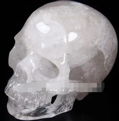 YM 304 Турмалин кварцевый хрустальный череп Реалистичный Кристалл заживление | Дом