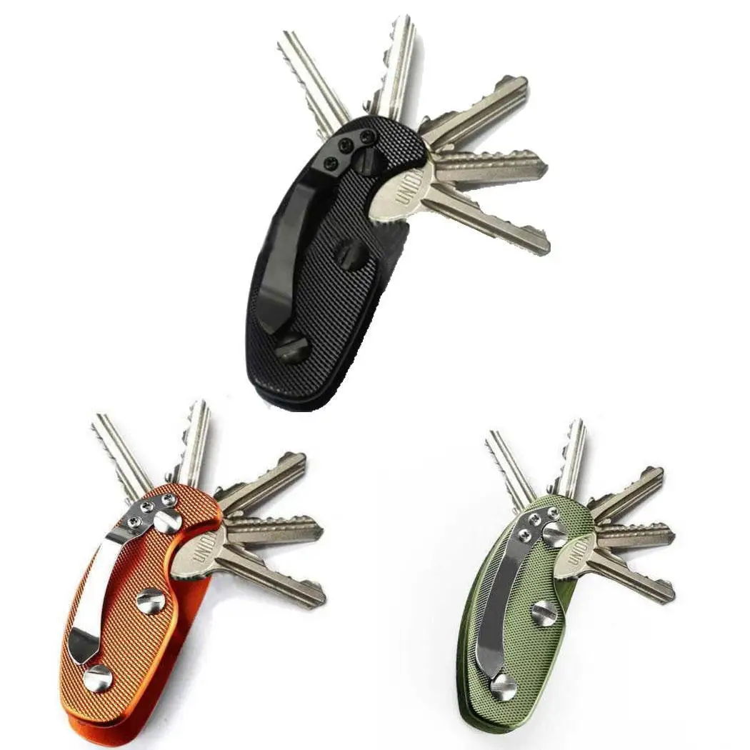 Portable Key Holder Organizer EDC Pocket Tool Aluminum Casual Clip Keyring Geometric Keychain | Автомобили и мотоциклы