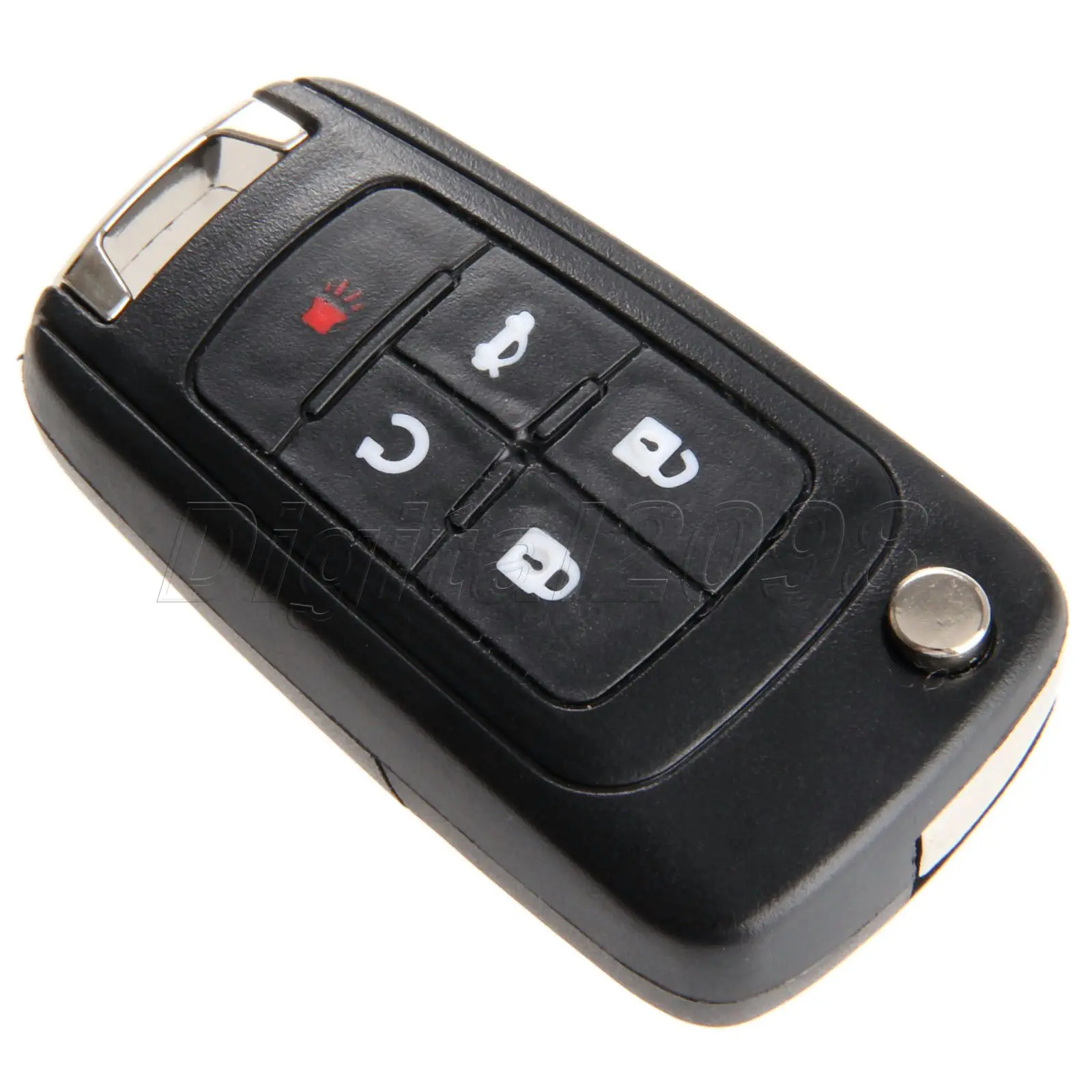 Yetaha 5 Buttons Flip Folding Replacement Remote Car Key Fob Case Shell For Buick LaCrosse Regal Verano 2012 2013 Uncut Blade | Автомобили