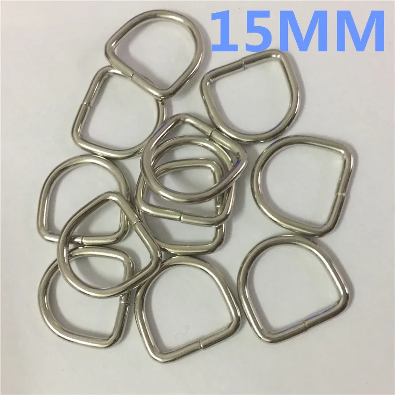 100 шт 15 мм серебряное никелированное металлическое кольцо D Dee регулируемые