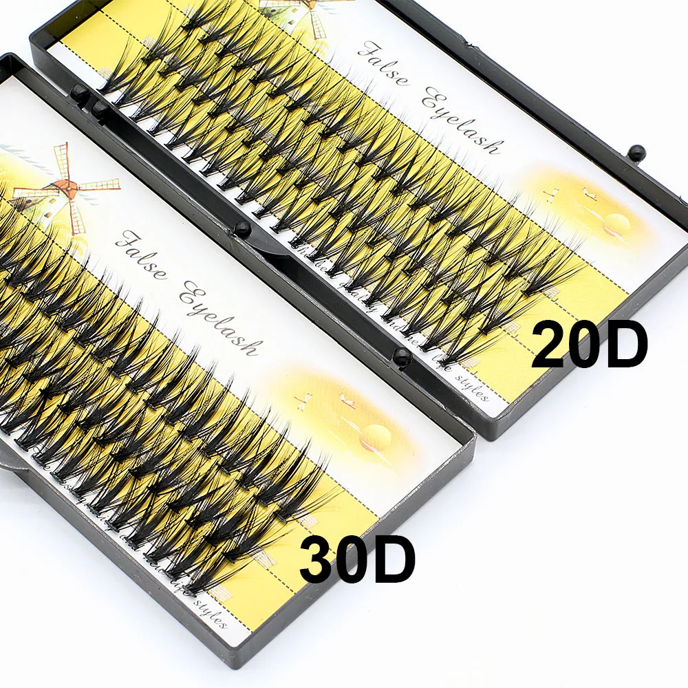 Красивые Индивидуальные Кластерные ресницы 20D/30D объемные 3D для наращивания