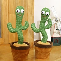 cactus plush toys electronic shake dancing cactus funny childhood toys with the song plush cute dancing table room decoration