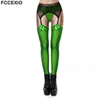 Леггинсы женские кружевные с принтом, с высокой талией