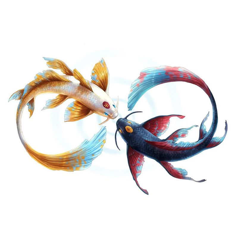 Роспись "Рыба" Yumeart по номерам, ручной работы, изображающая Кои в форме символа вечности, декор стены 5D DIY хобби, творческий подарок.