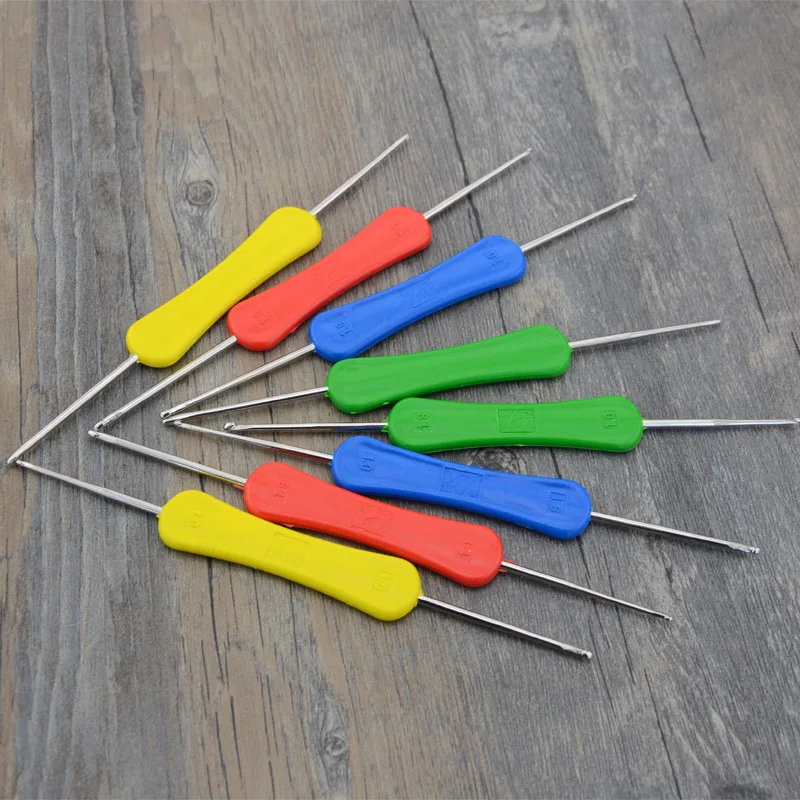 Двойной головкой Швейные иглы 1 шт. алюминиевые вязальные крючки Иглы вязать Weave