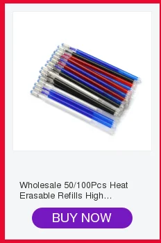 10Pcs Heat Erasable Refill Pens High Temperature Disappearing Fabric Marker Pen for Patchwork Fabric PU Leather Mark Sewing Tool