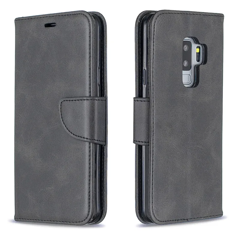 Coque S9Plus S9 аксессуары для телефонов пары Простой модный кожаный флип чехол
