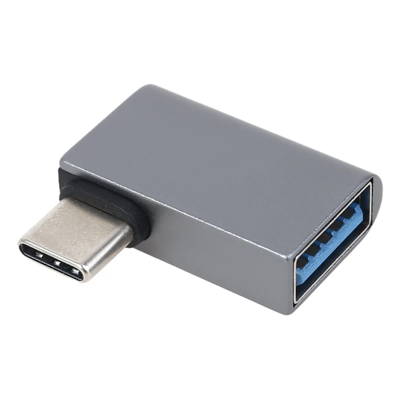 USB C to 3.0 Aluminum OTG Adapter A Female 90 Degree Type Male Converter for Smartphone Flash Drives | Мобильные телефоны и