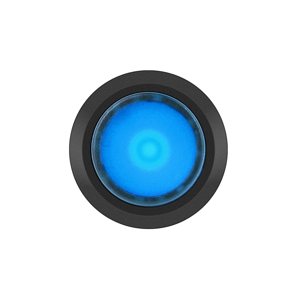 12V 20A водонепроницаемый освещенный круглый Кулисный светодиодный переключатель 4