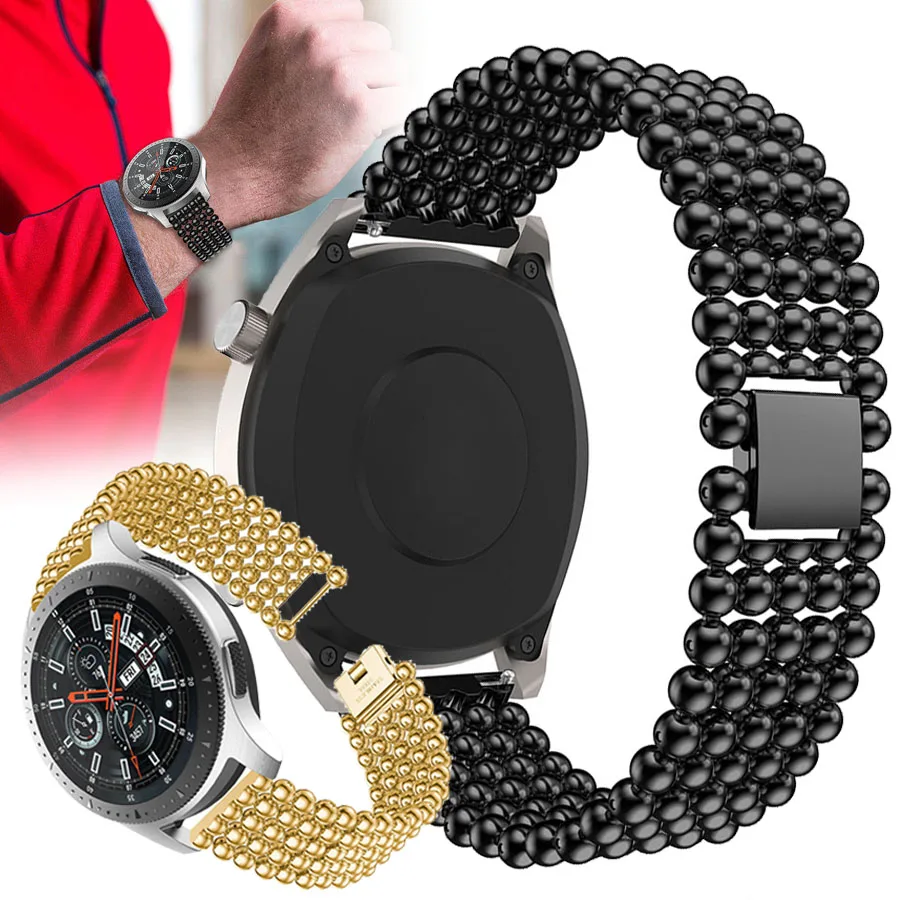 Ремешок из нержавеющей стали для Samsung Galaxy watch 46 мм Gear S3 22 сменный Браслет часов Amazfit