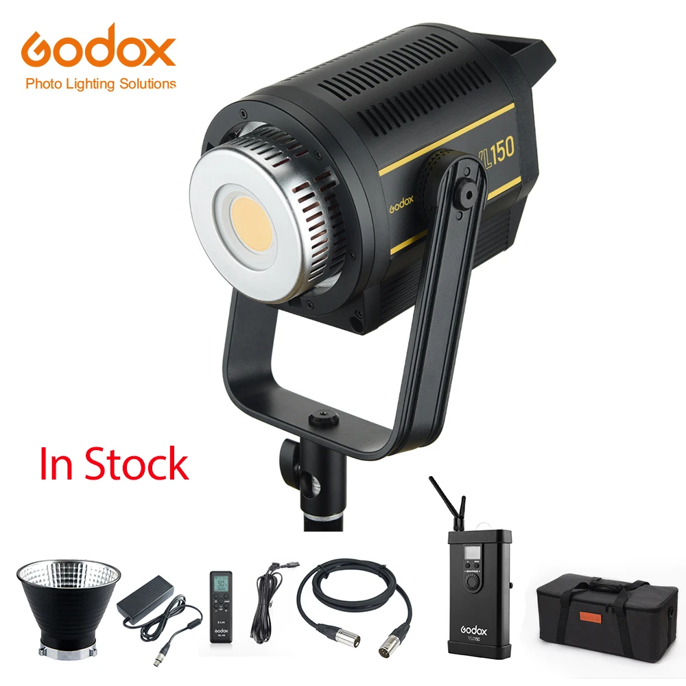 В наличии Godox VL150 VL 200 VL300 5600K белый вариант светодиодный видео светильник