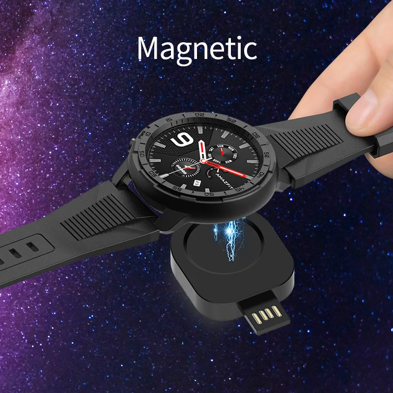 SIKAI Wireless Fast Charging replace Dock Cradle Station Magnetic Chargers for Amazfit GTS GTR 42mm 47mm T-REX Smart Watch | Наручные