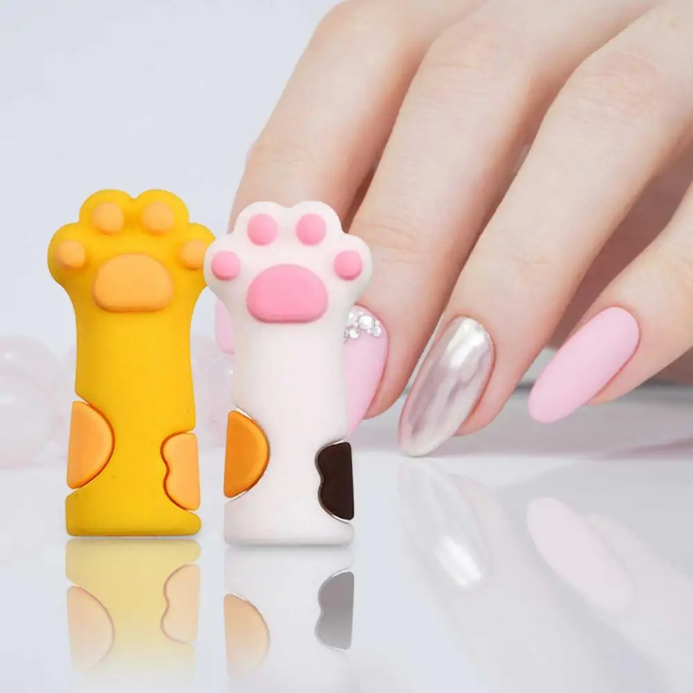 3 шт. силиконовые ножницы для удаления кутикулы с кошачьей лапой|Маникюрные