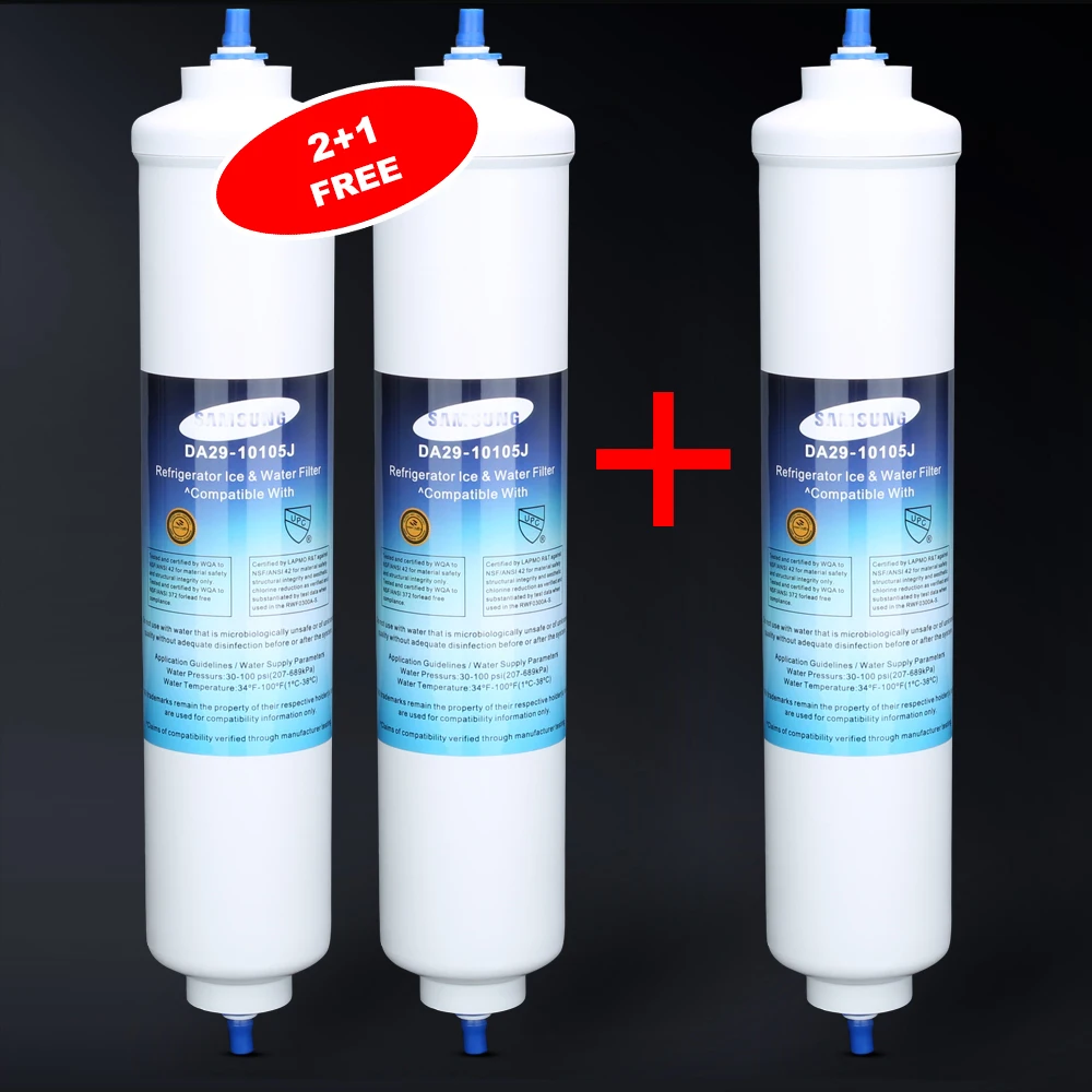 

Water Filter Replacement for Samsung DA29-10105J, GE GXRTPR, GXRTDQ, 4378411RB, HAFEX/EXP, 3 pack