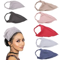 little dot prints triangle bandanas for women elastic hairbands female flower turban bohemian headwrap headwear hair accessories