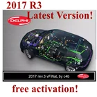 Сканер Delphi DS150E Autocom 2017 R3 2017 R1, программное обеспечение TCS Multidiag pro без keygen obd2, для автомобиля, грузовика, бесплатной активации